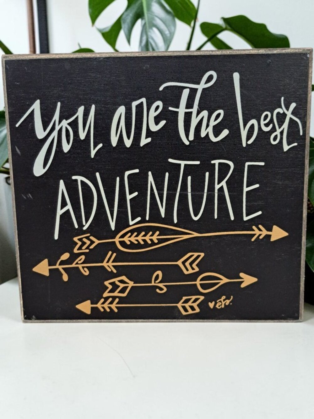 You Are Our Best Adventure Wall Picture Art 6.5" by 6" wood sign by Collins